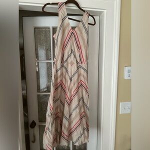 Lands End Linen Striped Dress.  Size 4